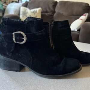 Women's Black BORN Morocco ankle boots
